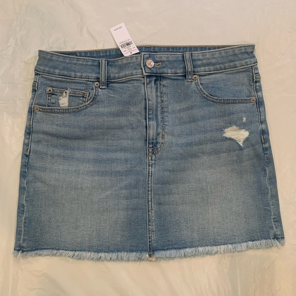 American Eagle Outfitters Light Blue Denim Mini Skirt